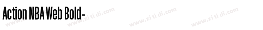 Action NBA Web Bold字体转换